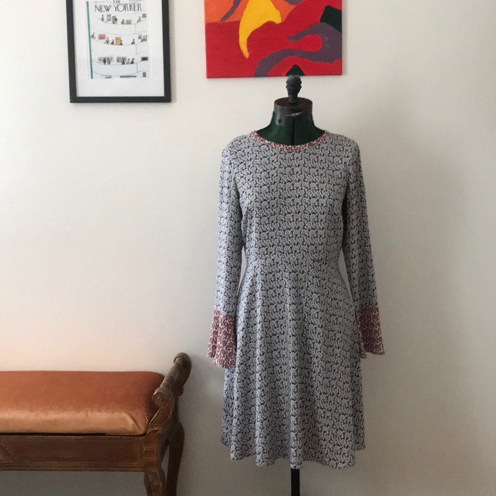 Floral Printed A-Line Dress
